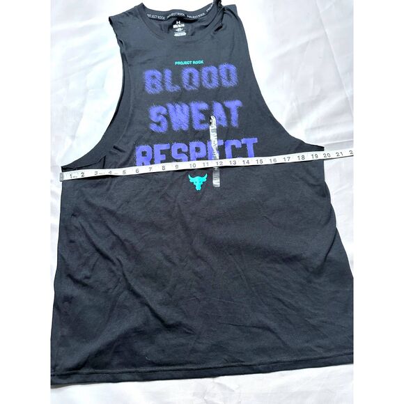 Under Armour Men Medium Project Rock Blood Sweat Respect Tank T-Shirt 20… - Picture 7 of 7